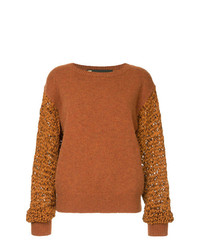Muller Of Yoshiokubo Contrast Knitted Sweater