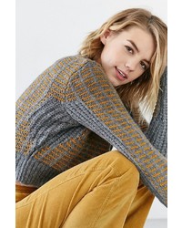 Cooperative Honey Mixed Stitch Pullover Sweater