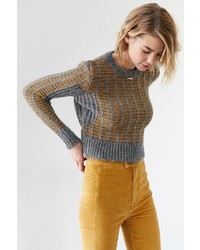 Cooperative Honey Mixed Stitch Pullover Sweater