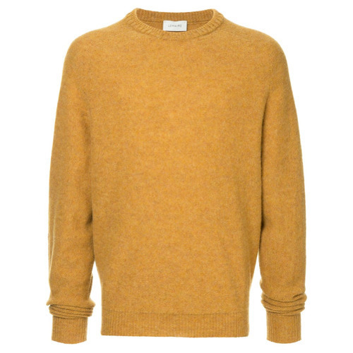 brown crew neck jumper