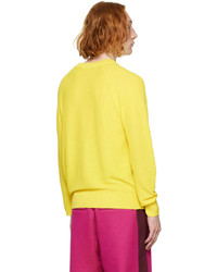 AMI Alexandre Mattiussi Yellow Cotton Sweater
