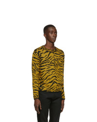Saint Laurent Yellow Zebra Sweater