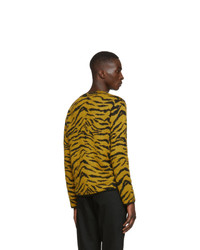 Saint Laurent Yellow Zebra Sweater