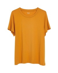 Mustard Crew-neck T-shirt