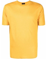 Roberto Collina Crew Neck Linen T Shirt