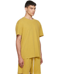Les Tien Yellow Cotton T Shirt