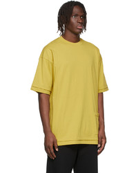 The Viridi-anne Yellow Layered Loose T Shirt
