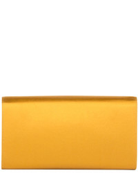 Roger Vivier Crystal Embellished Satin Crossbody Bag Mustard