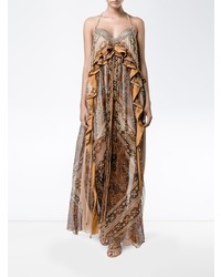Chloé Ruffled Front Printed Gown