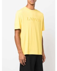 Lanvin Logo Embroidered T Shirt