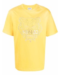 Kenzo Tiger Metallic Embroidered T Shirt