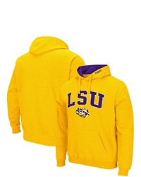 Colosseum Gold Lsu Tigers Arch Logo 30 Pullover Hoodie