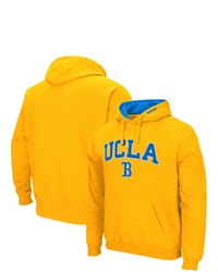Colosseum Gold Ucla Bruins Arch Logo 30 Pullover Hoodie