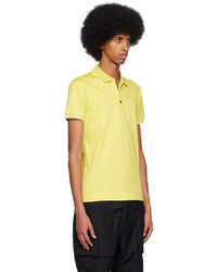 Zegna Yellow Embroidered Polo