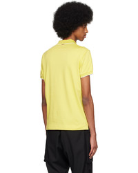 Zegna Yellow Embroidered Polo