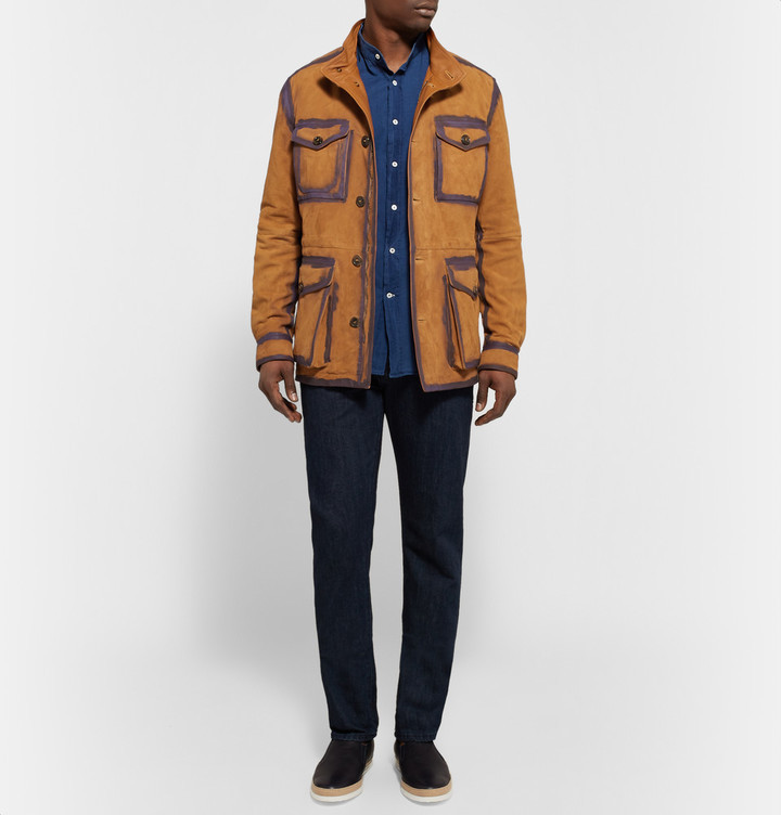 Tod's Painted Suede Field Jacket, $4,275 | MR PORTER | Lookastic