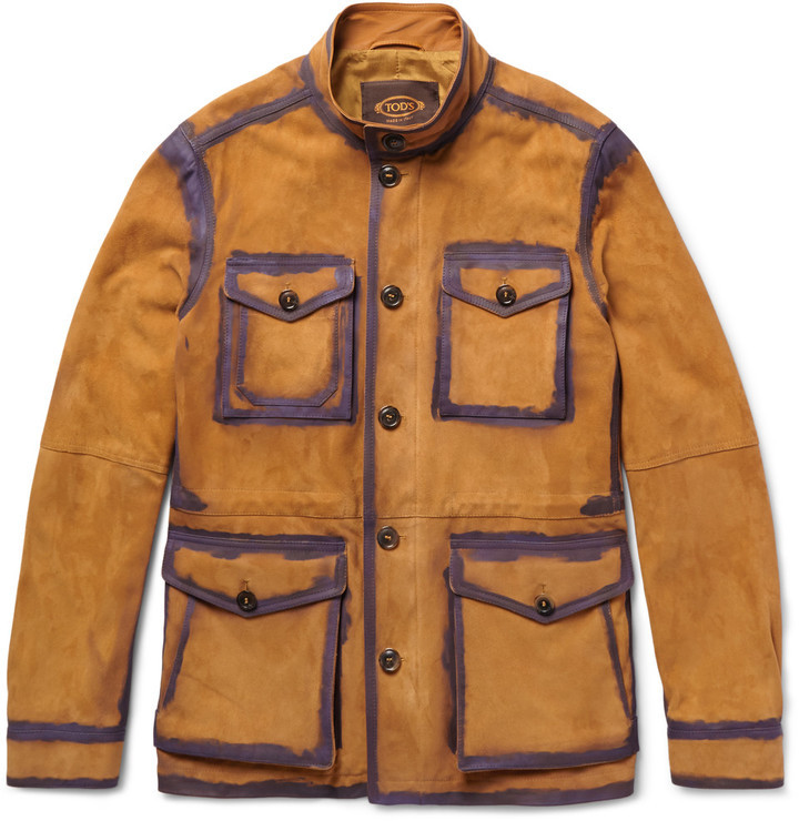 Tod's Painted Suede Field Jacket, $4,275 | MR PORTER | Lookastic