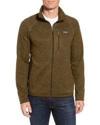 Mustard Fleece Zip Sweater
