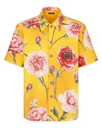 Dolce & Gabbana Floral Print Short Sleeve Shirt