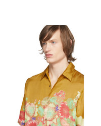 Dries Van Noten Yellow Floral Clasen Shirt