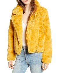 Mustard Fur Jacket