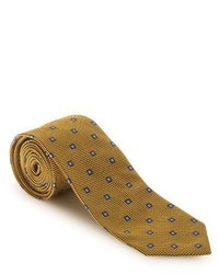Mustard Geometric Silk Tie