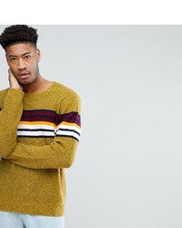 ASOS DESIGN Asos Tall Knitted Jumper With Colour Block Stripe
