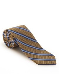 Mustard Horizontal Striped Silk Tie