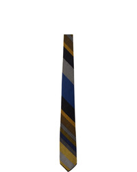 Engineered Garments Yellow And Blue Cotton Striped Tie
