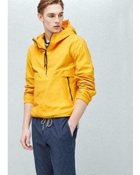 Mango Outlet Hooded Pouch Pocket Jacket