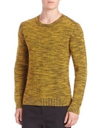 Mustard Knit Crew-neck Sweater