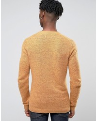 Esprit Crew Neck Knit With Fleck Wool Detail