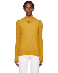 Dries Van Noten Yellow Alpaca Sweater