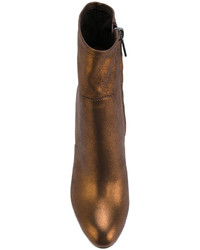 Santoni Metallic Heeled Boots