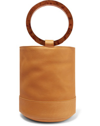 SIMON MILLE Bonsai 20 Medium Textured Leather Bucket Bag