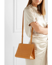 Nanushka Izabel Croc Effect Leather Shoulder Bag