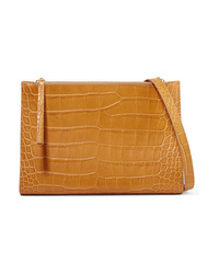 Nanushka Izabel Croc Effect Leather Shoulder Bag