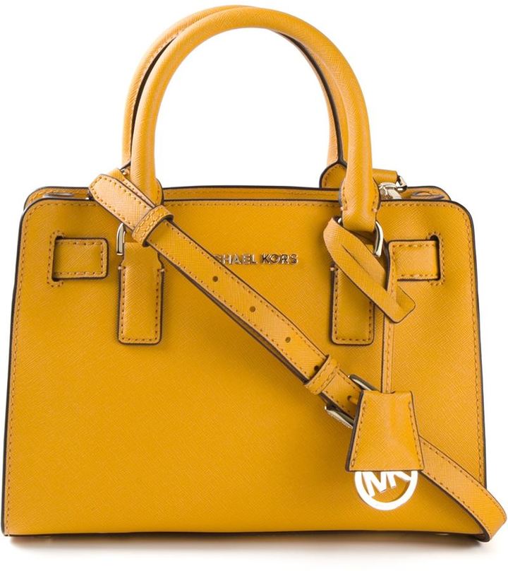 yellow michael kors purse