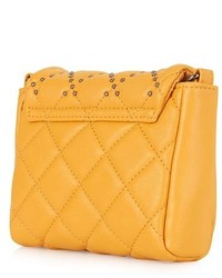 Topshop Studded Faux Leather Crossbody Bag