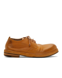 Mustard Leather Derby Shoes