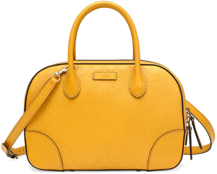 Boston leather handbag Gucci Yellow in Leather - 33777835