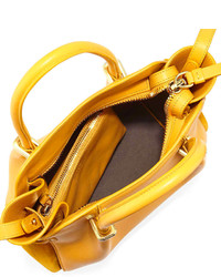 Nina Ricci Mini Marche Leather Satchel Bag Yellow