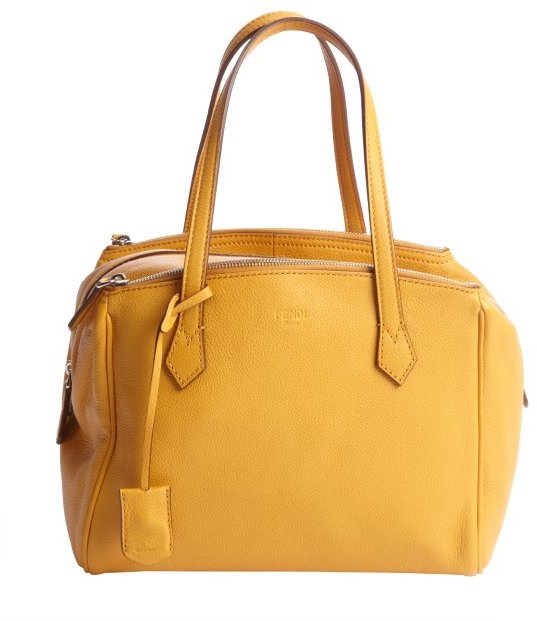 mustard yellow leather bag