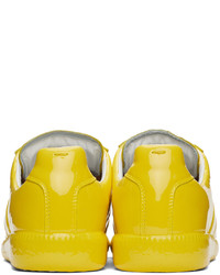 Maison Margiela Yellow Leather Replica Sneakers
