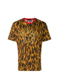 Mustard Leopard Crew-neck T-shirt