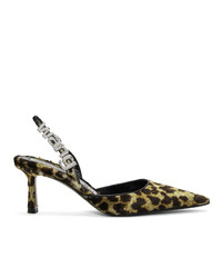 Alexander Wang Yellow Leopard Grace Heels