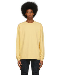 John Elliott Yellow University Long Sleeve T Shirt