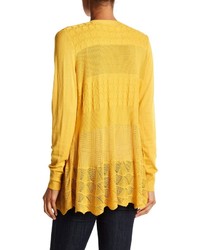 Dreamers By Debut Textured Open Front Cardigan