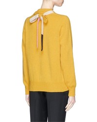 Victoria Beckham Bow Back Lambswool Sweater