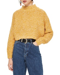 Topshop Curve Hem Crop Sweater
